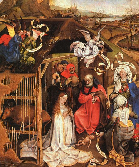 Robert Campin The Nativity Spain oil painting art